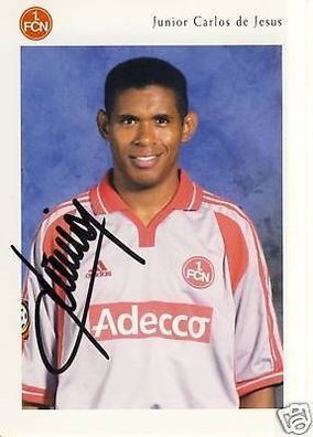 Carlos de Jesus 1. FC Nürnberg 2000-01 Autogrammkarte + A 64505