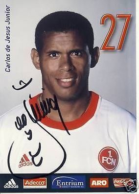Carlos Jesus 1. FC Nürnberg 2002-03 Autogrammkarte + A 64520