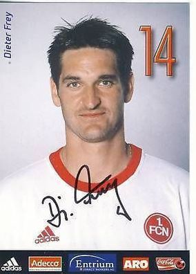 Dieter Frey 1. FC Nürnberg 2002-03 Autogrammkarte + A 64523