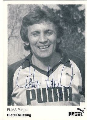 Dieter Nüssing 1. FC Nürnberg 80er Jahre Autogrammkarte + A 64285
