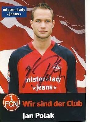 Jan Polak 1. FC Nürnberg 2005-06 Autogrammkarte + A 64572