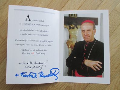 Bischof em. von Pilsen Frantisek Radkovsky - handsigniertes Autogramm!!