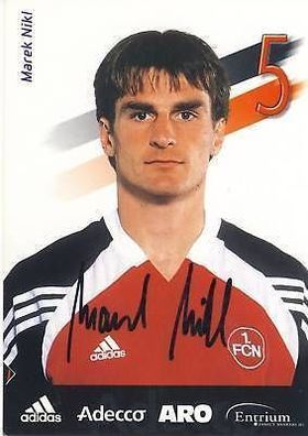 Marek Nikl 1. FC Nürnberg 2001-02 Autogrammkarte + A 64514
