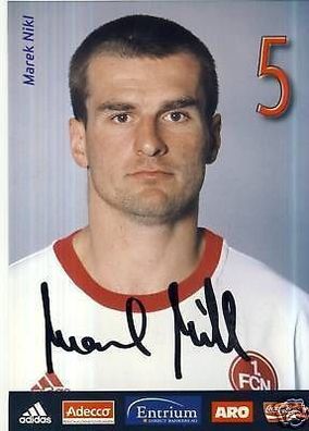 Marek Nikl 1. FC Nürnberg 2002-03 Autogrammkarte + A 64527