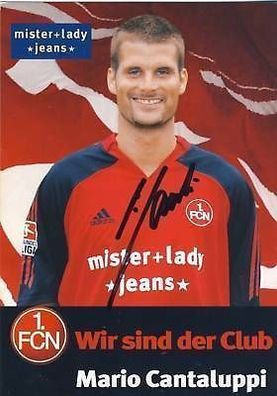 Mario Cantaluppi 1. FC Nürnberg 2005-06 Autogrammkarte + A 64578
