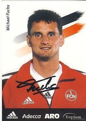 Michael Fuchs 1. FC Nürnberg 2001-02 Autogrammkarte + A 64516