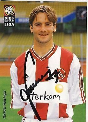 Michael Wiesinger 1. FC Nürnberg 1998/99 Autogrammkarte + A 64489