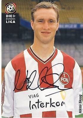 Niklas Skoog 1. FC Nürnberg 1998-99 Autogrammkarte + A 64490