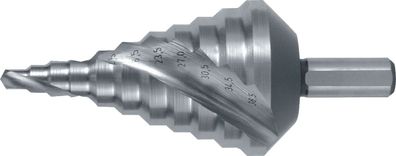 Stufenbohrer Bohrber.5,3-38,5mm HSS Spiralnut Z.2 Stufen 11 RUKO