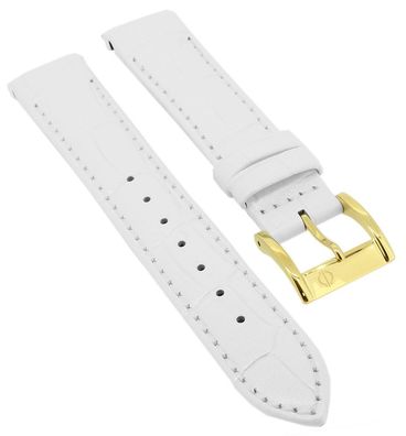 Candino Saphire > Uhrenarmband weiß Krokoprägung Leder > C4685