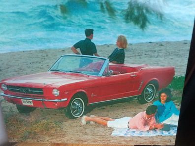 Ford Mustang Cabrio, Blechschild