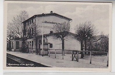 52150 Ak Rheinsberg Mark Bahnhof um 1950