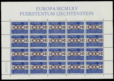 Liechtenstein BLOCK Kleinbogen Nr 454 postfrisch KLEINB X1D7CF6