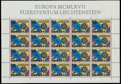 Liechtenstein BLOCK Kleinbogen Nr 474 postfrisch KLEINB X1D7D06