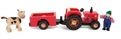 Legler Traktor mit Anhänger „Bauernhof“ - small foot