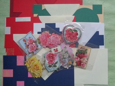 Mireille MotivKarten Passpartout Stanzmotiv Sets Blumen : Rosen