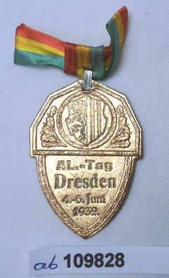 altes Papp Abzeichen Al.-Tag Dresden 4.-6. Juni 1932