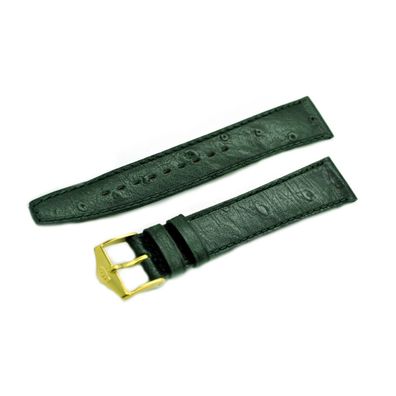 FORTIS - Ersatzband, Wechselband Leder grün, Stegbreite 18mm