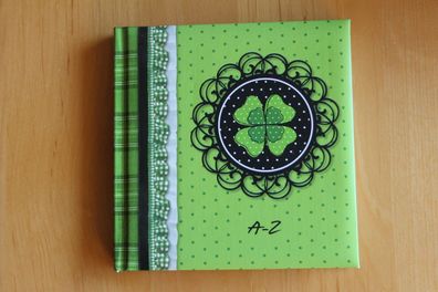 Adressbuch; grün; Brunnen-Adressbuch