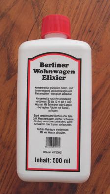 Berliner Wohnwagen Elixier 500ml Reiniger 61428r NEU