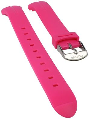 Calypso Uhrenarmband | Kunststoff pink glatt weich Modell K5727/5