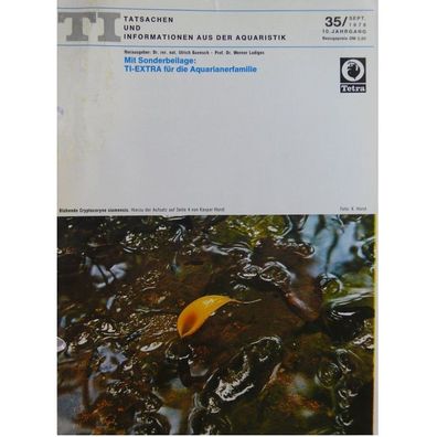 Sachbücher TI Tatsachen und Informationen aus der Aquaristik Nr.35 September 1976