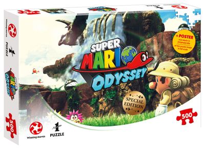 Puzzle Super Mario Odyssey Fossil Falls 500 Teile 48 x 34 cm
