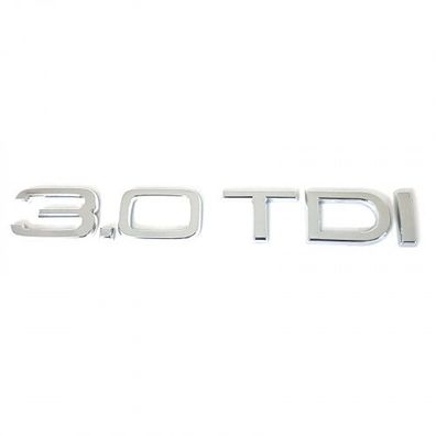 Original Audi Schriftzug 3.0 TDI Zeichen Aufkleber Emblem chrom 4F0853743B2ZZ