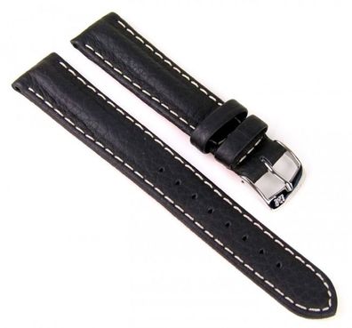 Morellato Biathlon Active Rosso Uhrenarmband Leder schwarz 18mm