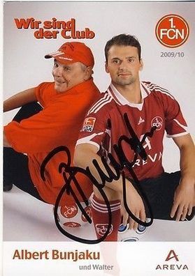 Albert Bunjaku 1. FC Nürnberg 2009-10 Autogrammkarte + A 64663