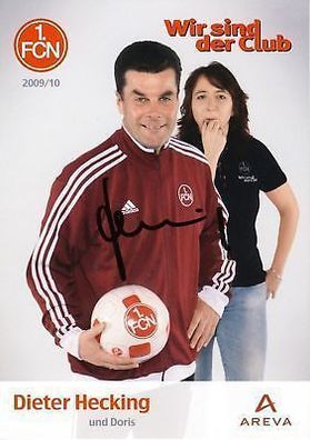 Dieter Hecking 1. FC Nürnberg 2009-10 Autogrammkarte + + A 64670