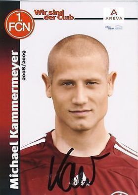 Michael Kammermeyer 1. FC Nürnberg 2008-09 1Karte+ + A 64656