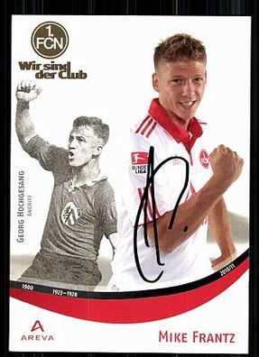 Mike Frantz 1. FC Nürnberg 2010-11 Autogrammkarte + + A 64698