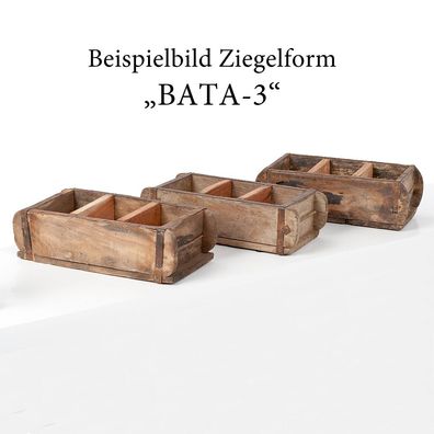 Ziegelform BATA-3 mit drei Fächern und Metallbeschlägen Gewürzregal Wandregal