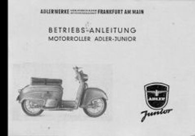 Bedienungsanleitung Adler, Junior Roller MR 100, Oldtimer, Klassiker