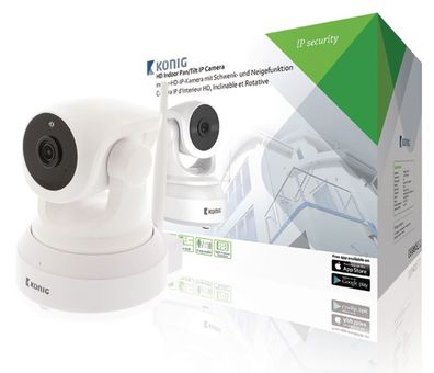 König SAS-IPCAM210W Hd Pan-tilt Ip-camera Binnen 1280x720 Wit.
