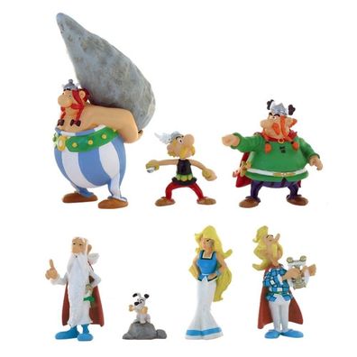 Asterix & Obelix Tube 7 Figuren Serie Sammelfigur Spielfigur figure Dorfbewohner