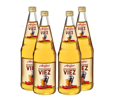 Merziger Feinherber 4x Viez Apfelwein 4x 1l (5,4% Vol) inkl. Pfand Mehrweg- [En