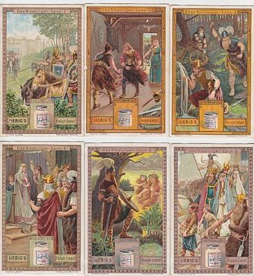 Liebigbilder Serie 821 "Das Nibelungen-Epos" komplett 1911 (109829)