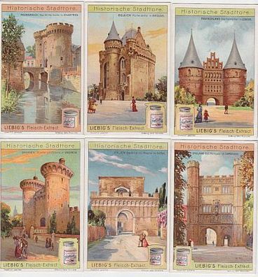 Liebigbilder Serie 771 "Historische Stadttore" komplett 1910 (109793)