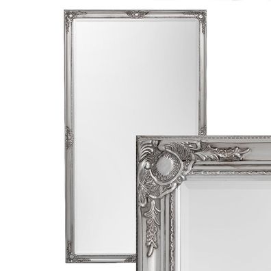Wandspiegel Leandos 180x100cm Antik-Silber Barock Design Spiegel Pompös Facette