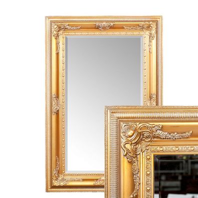 Spiegel EVE ca. 180x100cm Antik-Gold Barock Wandspiegel Flurspiegel Facette