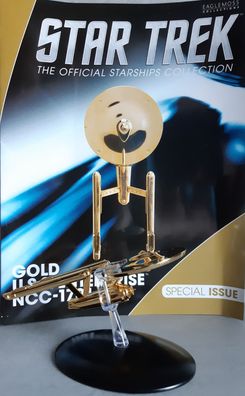 Star Trek U.S.S. Enterprise NCC-1701 Gold Modell Eaglemoss englisches Magazin OPV