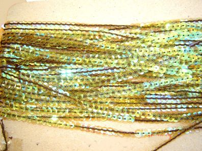 Paillettenband Paillettenborte 0,6cm hellgrün irisierend Meterware Z p