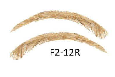 Künstliche, semi-permanente Augenbrauen aus 100 % Echthaar zum Aufkleben F2-12R