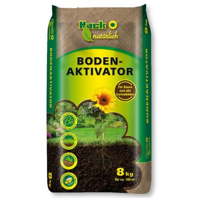HACK Bodenaktivator 8 kg Bodenverbesserer Bodenhilfsstoff Rasenhilfe Gartenhilfe