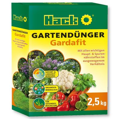 HACK Universal Gartendünger Gardafit 2,5 kg Blumendünger Gemüsedünger Obstdünger