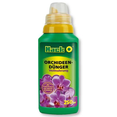 HACK Orchideendünger 250 ml Flüssigdünger Orchideennahrung Schnellwirkung