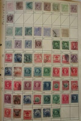 alte Briefmarkensammlung Kuba Cuba Puerto Rico mit 61 Briefmarken (144012)