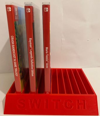 Aufbewahrungsbox für 12 Nintendo Switch Spiele Rot